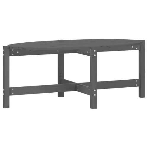 Szürke tömör fenyőfa dohányzóasztal 118 x 63 x 45 cm