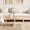 Tömör fenyőfa dohányzóasztal 87 x 48 x 35 cm