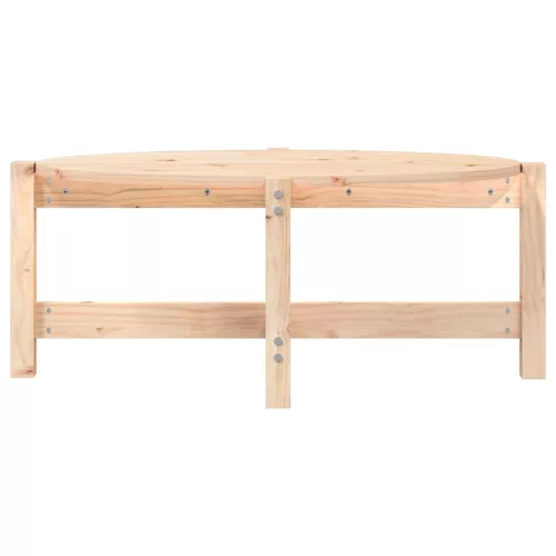 Tömör fenyőfa dohányzóasztal 87 x 48 x 35 cm