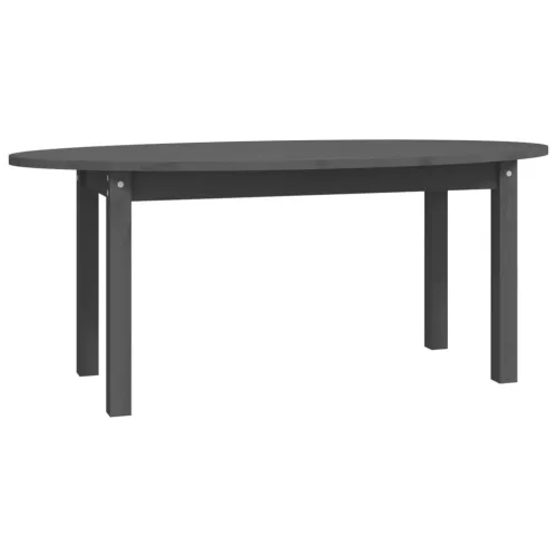 Szürke tömör fenyőfa dohányzóasztal 110 x 55 x 45 cm