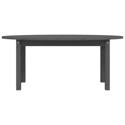 Szürke tömör fenyőfa dohányzóasztal 110 x 55 x 45 cm