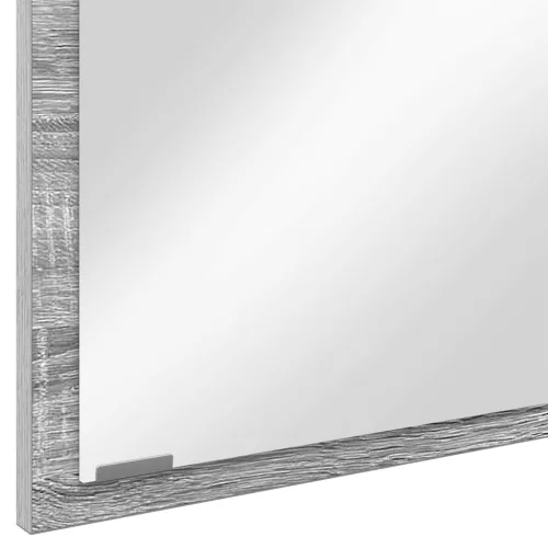 Tükör tükör lámpákkal Szürke sonoma 90 x 8.5 x 37 cm Faanyag