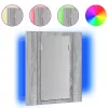Szürke sonoma szerelt fa tükrös szekrény LED-del 40x12x45 cm