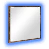 LED Fürdőszoba Tükör Füstölt tölgy 40 x 8,5 x 37 cm Faanyag