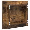 LED Fürdőszoba Tükör Füstölt tölgy 40 x 8,5 x 37 cm Faanyag