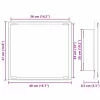 LED Fürdőszoba Tükör Szürke Sonoma 40 x 8,5 x 37 cm Faanyag