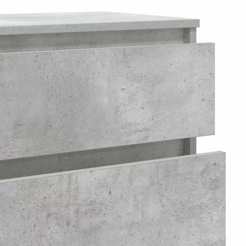 Betonszürke szerelt fa fiókos szekrény 60 x 36 x 103 cm