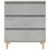 Betonszürke szerelt fa tálalószekrény 60 x 35 x 70 cm