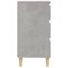 Betonszürke szerelt fa tálalószekrény 60 x 35 x 70 cm