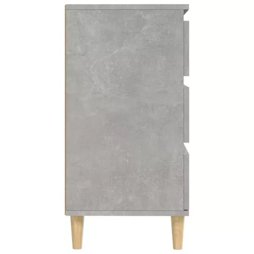 Betonszürke szerelt fa tálalószekrény 60 x 35 x 70 cm