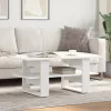 Fehér szerelt fa dohányzóasztal 102 x 55 x 42 cm