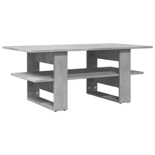 Betonszürke szerelt fa dohányzóasztal 102 x 55 x 42 cm