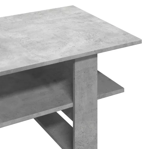 Betonszürke szerelt fa dohányzóasztal 102 x 55 x 42 cm