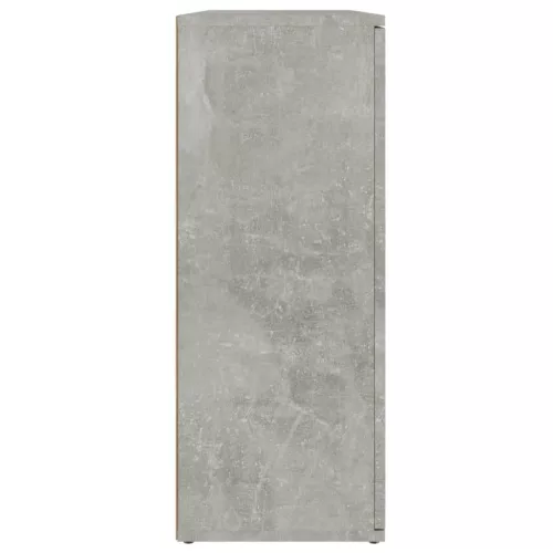 Betonszürke szerelt fa tálalószekrény 91x29,5x75 cm