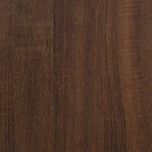 Barna tölgyszínű szerelt fa kisasztal 40 x 40 x 40 cm