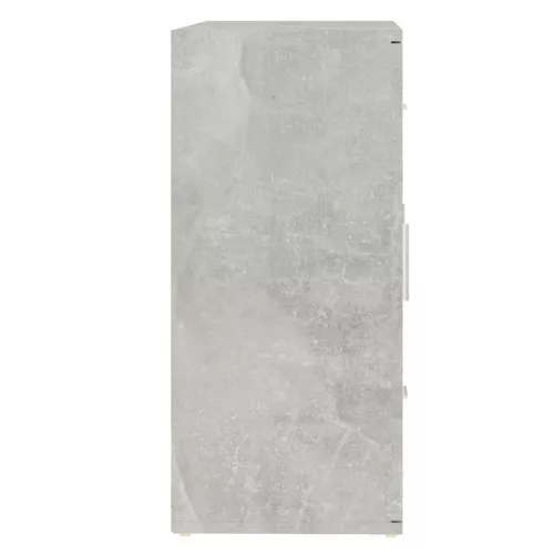 Betonszürke szerelt fa tálalószekrény 91x29,5x65 cm