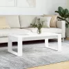 Fehér szerelt fa dohányzóasztal 102 x 50 x 35 cm