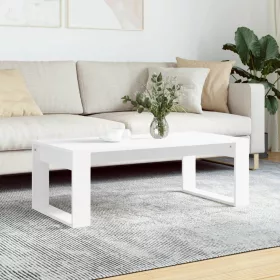 Fehér szerelt fa dohányzóasztal 102 x 50 x 35 cm