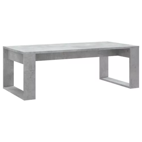 Betonszürke szerelt fa dohányzóasztal 102x50x35 cm