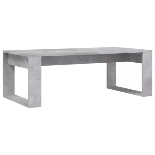 Betonszürke szerelt fa dohányzóasztal 102x50x35 cm