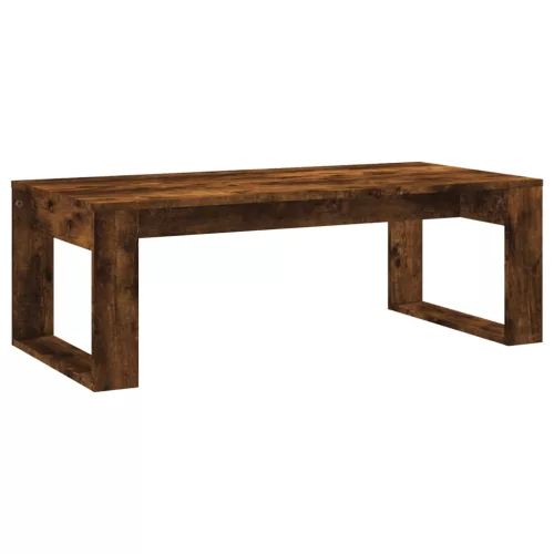 Füstös tölgy színű szerelt fa dohányzóasztal 102x50x35 cm