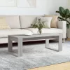 Szürke sonoma szerelt fa dohányzóasztal 102x50x35 cm
