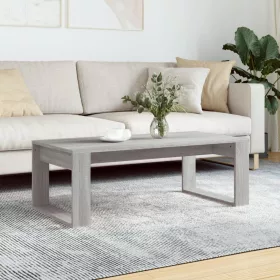 Szürke sonoma szerelt fa dohányzóasztal 102x50x35 cm