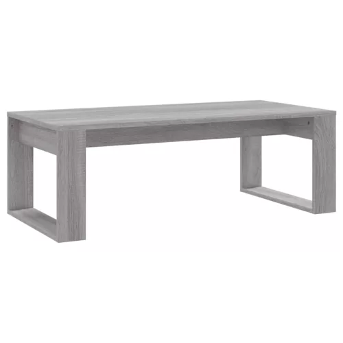 Szürke sonoma szerelt fa dohányzóasztal 102x50x35 cm