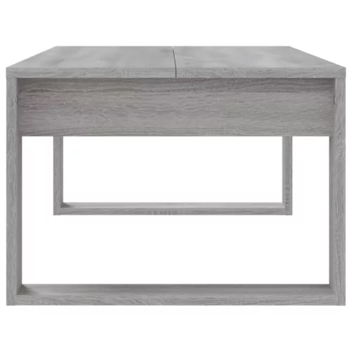 Szürke sonoma szerelt fa dohányzóasztal 102x50x35 cm