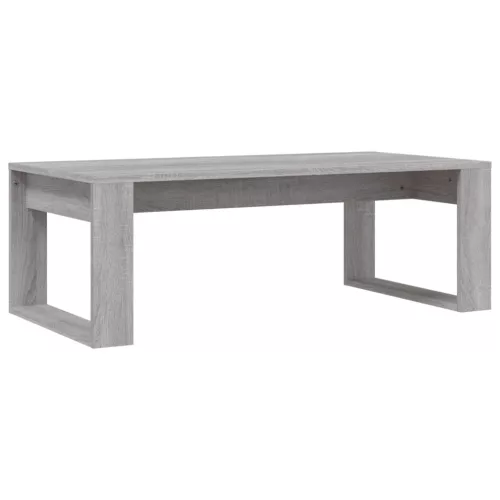 Szürke sonoma szerelt fa dohányzóasztal 102x50x35 cm