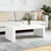 Fehér szerelt fa dohányzóasztal 102x50x36 cm