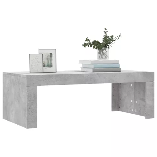 Betonszürke szerelt fa dohányzóasztal 102 x 50 x 36 cm