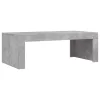 Betonszürke szerelt fa dohányzóasztal 102 x 50 x 36 cm
