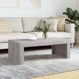   Szürke sonoma színű szerelt fa dohányzóasztal 102 x 50 x 36 cm