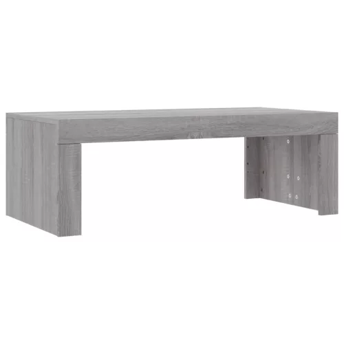 Szürke sonoma színű szerelt fa dohányzóasztal 102 x 50 x 36 cm