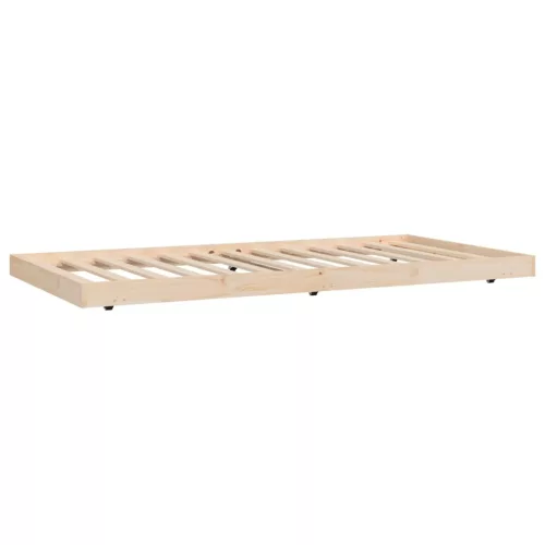 Tömör fenyőfa ágy matrac nélkül 100 x 200 cm