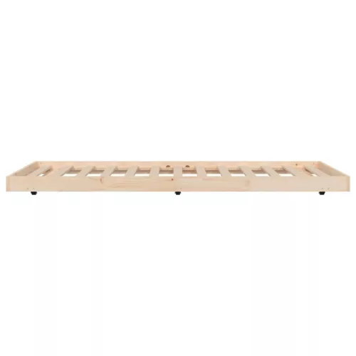 Tömör fenyőfa ágy matrac nélkül 100 x 200 cm