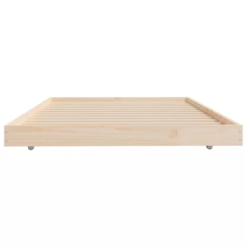 Tömör fenyőfa ágy matrac nélkül 100 x 200 cm