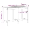 Tömör fenyőfa kerti asztal 159,5 x 82,5 x 110 cm