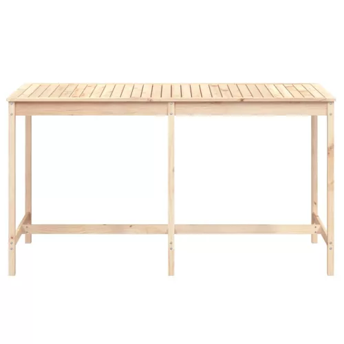 Tömör fenyőfa kerti asztal 203,5x90x110 cm