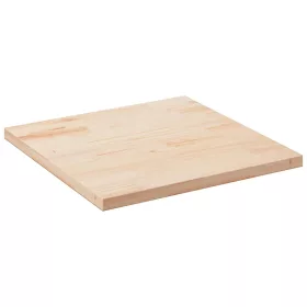Tömör fenyőfa négyszögű asztallap 90 x 90 x 2,5 cm
