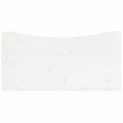 Fehér tömör fenyőfa asztallap 80 x 40 x 2,5 cm