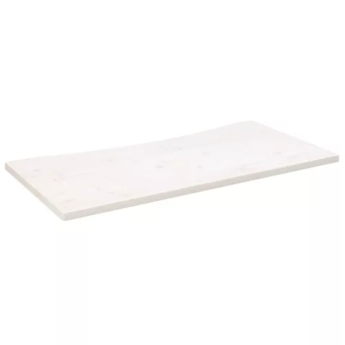 Fehér tömör fenyőfa asztallap 100 x 50 x 2,5 cm