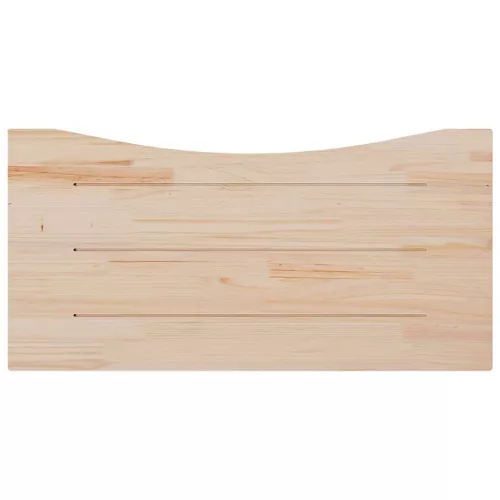 Fehér tömör fenyőfa asztallap 100 x 50 x 2,5 cm