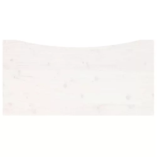 Fehér tömör fenyőfa asztallap 100 x 50 x 2,5 cm