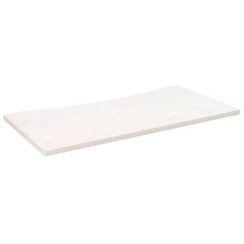 Fehér tömör fenyőfa asztallap 110 x 55 x 2,5 cm