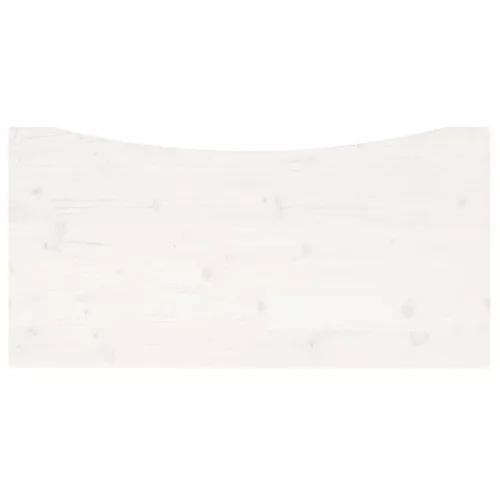 Fehér tömör fenyőfa asztallap 110 x 55 x 2,5 cm