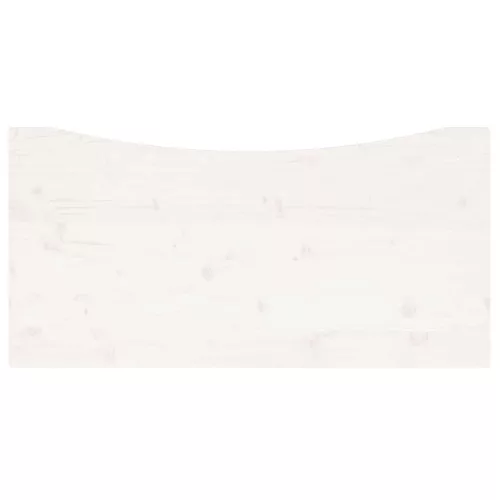 Fehér tömör fenyőfa asztallap 110 x 60 x 2,5 cm