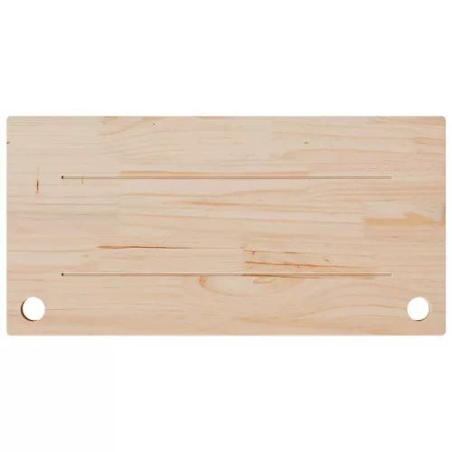 Fehér tömör fenyőfa asztallap 80 x 40 x 2,5 cm