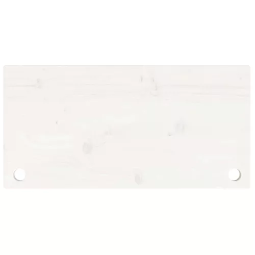 Fehér tömör fenyőfa asztallap 80 x 40 x 2,5 cm